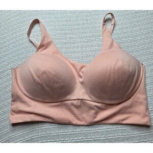 Victoria's Secret Sports Bra 38D Lightweight Pink Adjustable Athletic